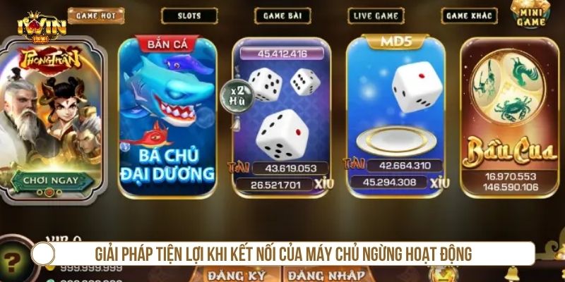 Giải pháp tiện lợi khi kết nối của máy chủ ngừng hoạt động
